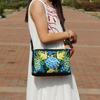 Yunnan Ethnic Embroidered One-Shoulder Crossbody Bag with Three Zippers - Large Size for Ladies