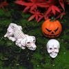 Pumpkin Skeleton Cat Halloween Skeleton Figurine Mini Pumpkin Ornament  Ghost Festival