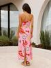 Cross-Border 2025 Casual Fashion Printed Linen Camisole Dress