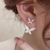 2-in-1 Butterfly Earrings for Women, Convertible Design Dangle Jewelry Stylish Unique Daily Gift