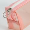 Cute Transparent Pencil for Case Mesh Makeup Storage Holder Pouch Solid Color for Travel Cosmetics Stationery Small Craf