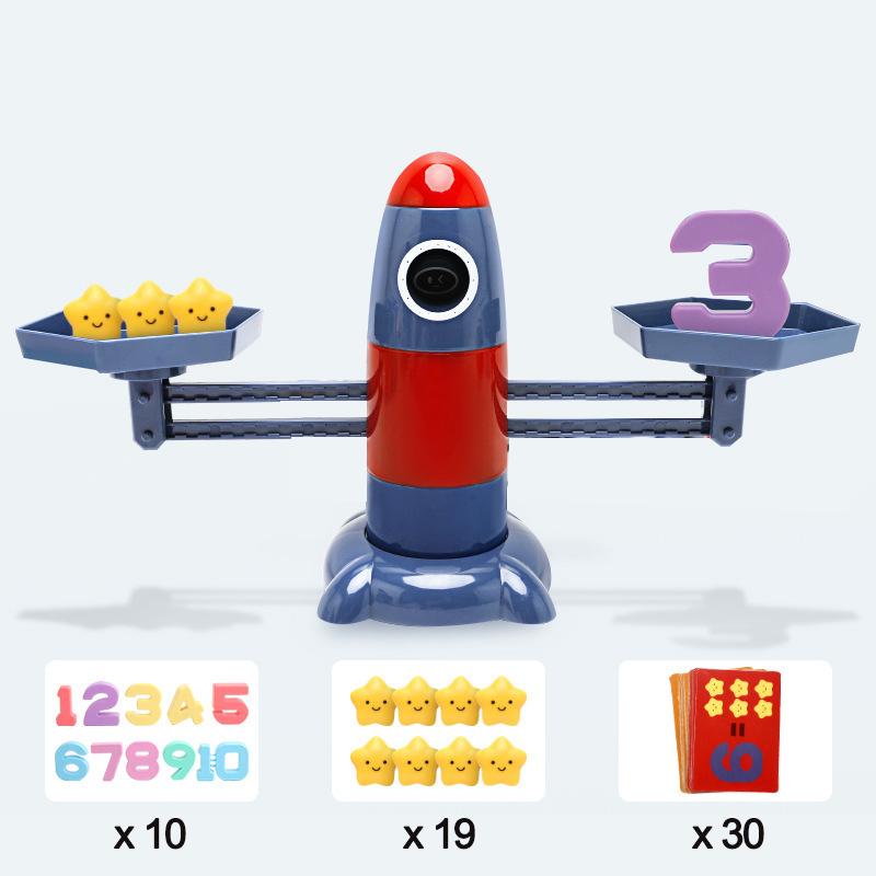 Children's Montessori Math Toy Funny Frog Scale Balance Toy Early Education Number Learning Puzzle Toys Teaching Material Gift