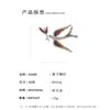 Blue swallow high-end brooch female exquisite new anti-light pin personalized enamel corsage versatile suit accessories