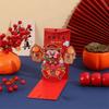 Creative 3D Red Envelopes Chinese Style Traditional Lucky Money Pocket Paper Blessing Red Bag Chinese New Year