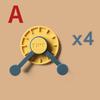 4PCS/PACK Nordic Self-adhesive Door Hook Coat Hat Rack Bathroom Kitchen Door Wall Mounted Hanger Creative Clock Hook