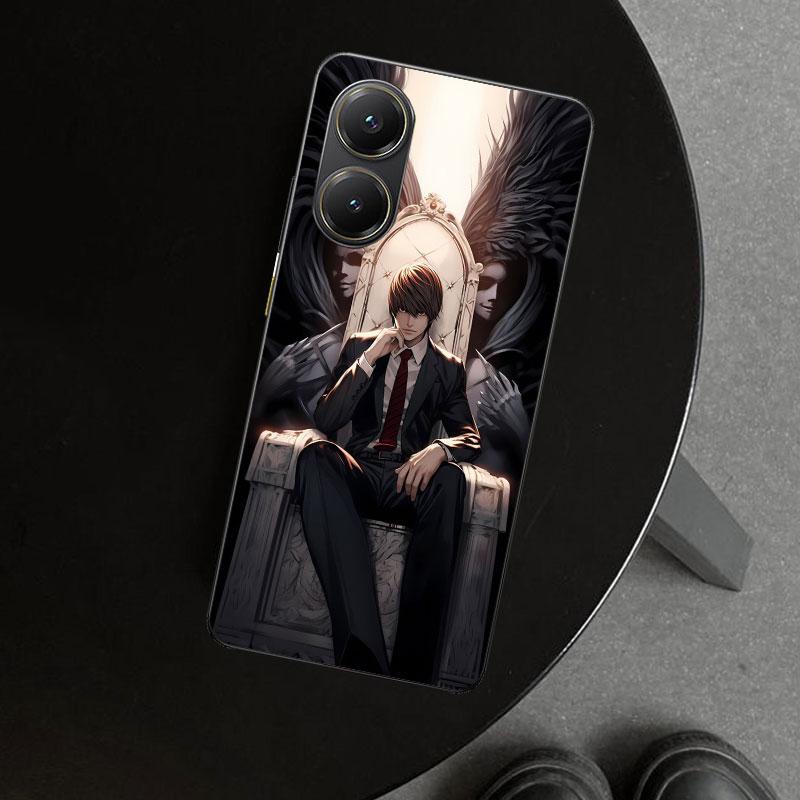 N-Note D-Death Yagami Light Phone Case Cover for Xiaomi Poco X6 X5 X7 Pro F7 Ultra Redmi 15C 15 13C 13 12C 12 10C 10 10A 9C 9A 9