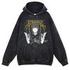 Hot Anime Chainsaw Man Hayakawa Aki Print Hooded Men Casual Oversized Hoodies Manga Washed Streetwear Harajuku Cotton Sweatshirt