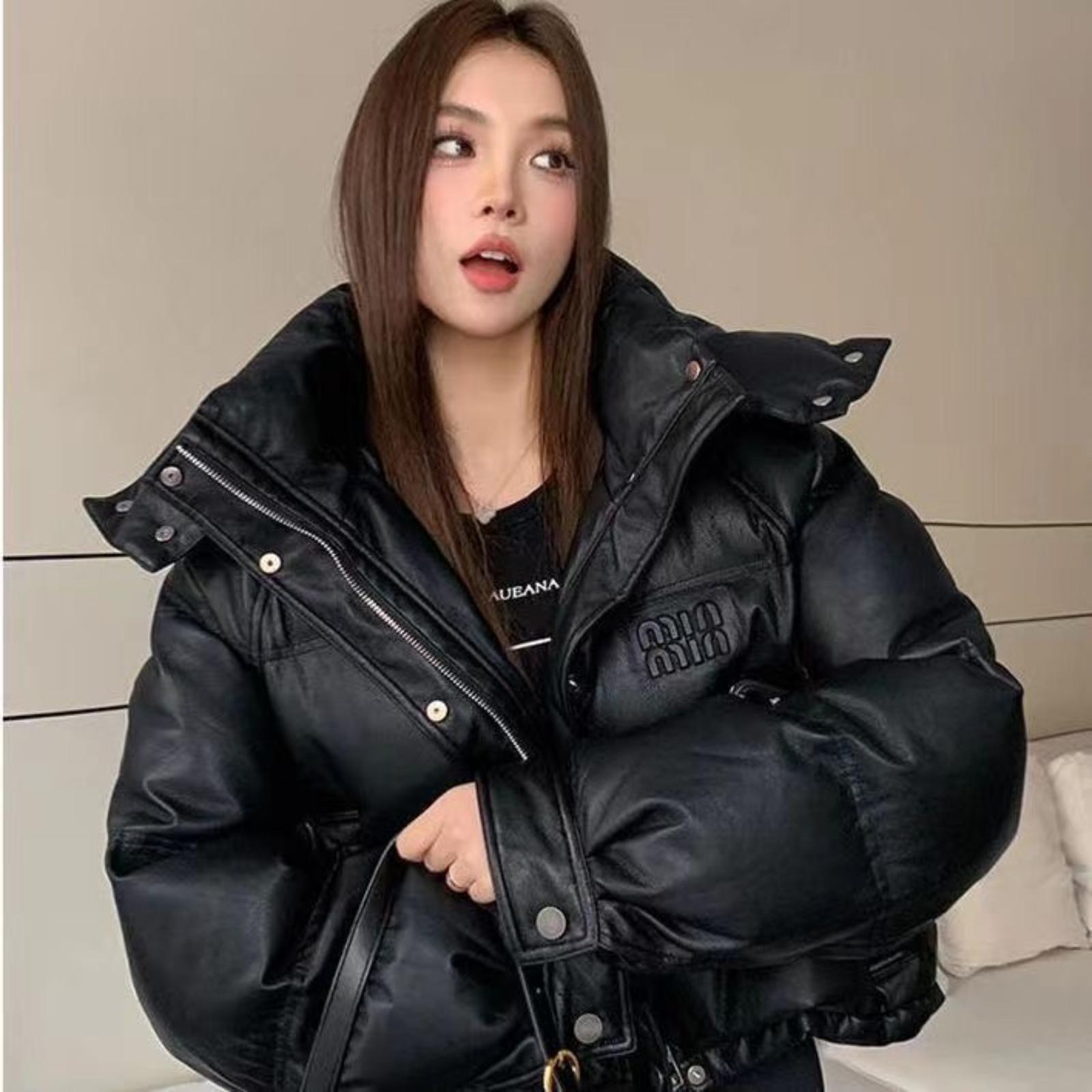 

Winter Thick Warm Cotton Jacket With Zipper Hood M