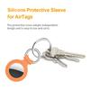 Silicone Protective Keychain Cover for Apple Airtags Solid Silicone Buckle Antilost Protective Covers for Airtag Locator Tracker
