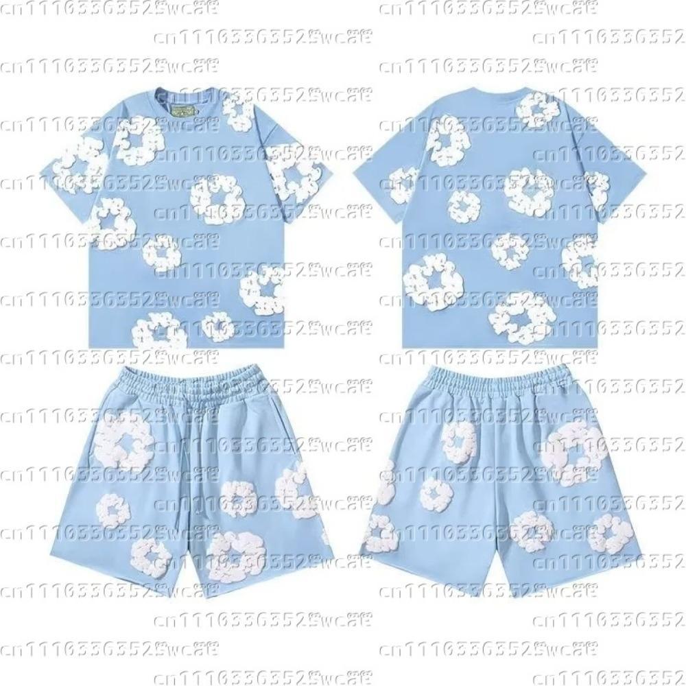 Sommer Heißverkauf Europäisch und Amerikanisch Mode Hip Hop Bedrucktes Kurzarm Set High Street Locker Sportbekleidung