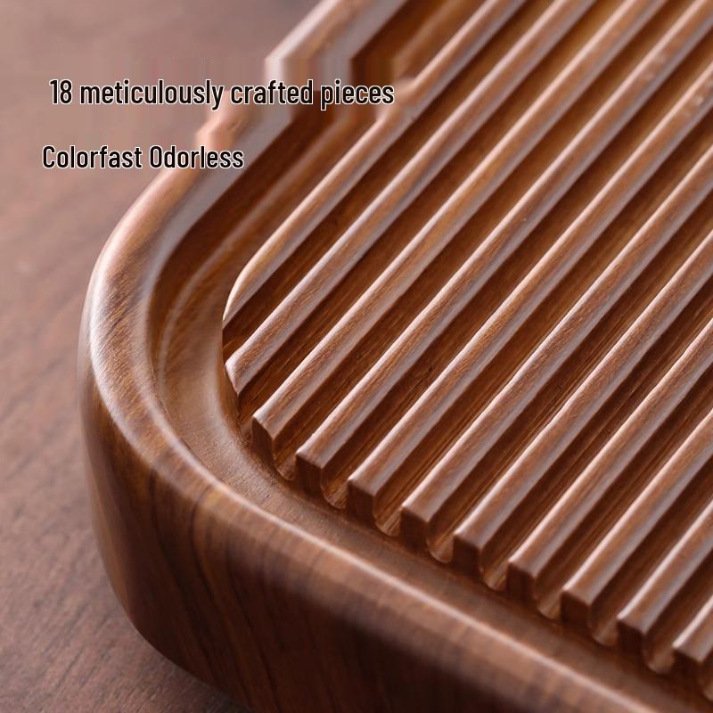 Bakelite Tea Tray 2025: High-End Kung Fu Tea Set with Drainage System