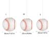 Unique and Colorful Baseball Paper Lampshade for Sport Party Decor Baseball Hanging Lampshade for Decoration
