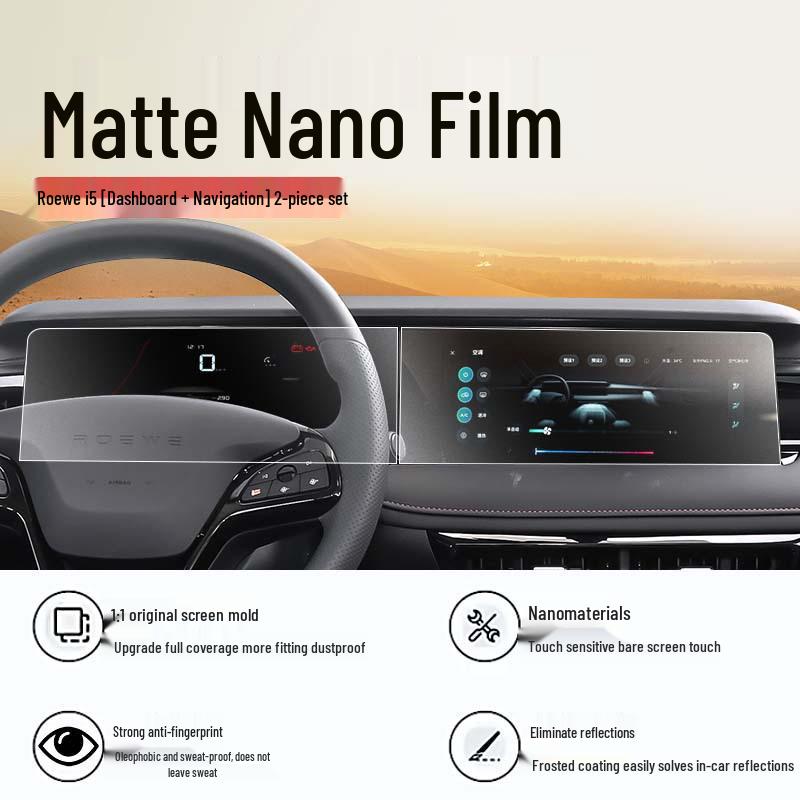 23-26 Roewe i5 Center Control & Dashboard Navigation Screen Protector