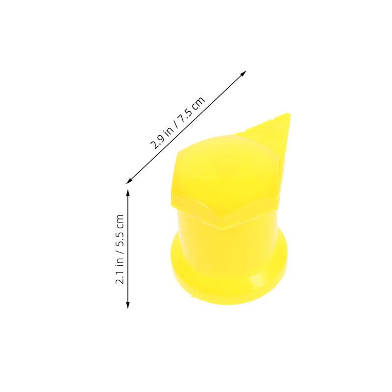 50Pcs Wheel Nut Covers Plastic Lug Nut Torque Indicator Bright Yellow for Semi Truck Commercial Vehicle Easy Install
