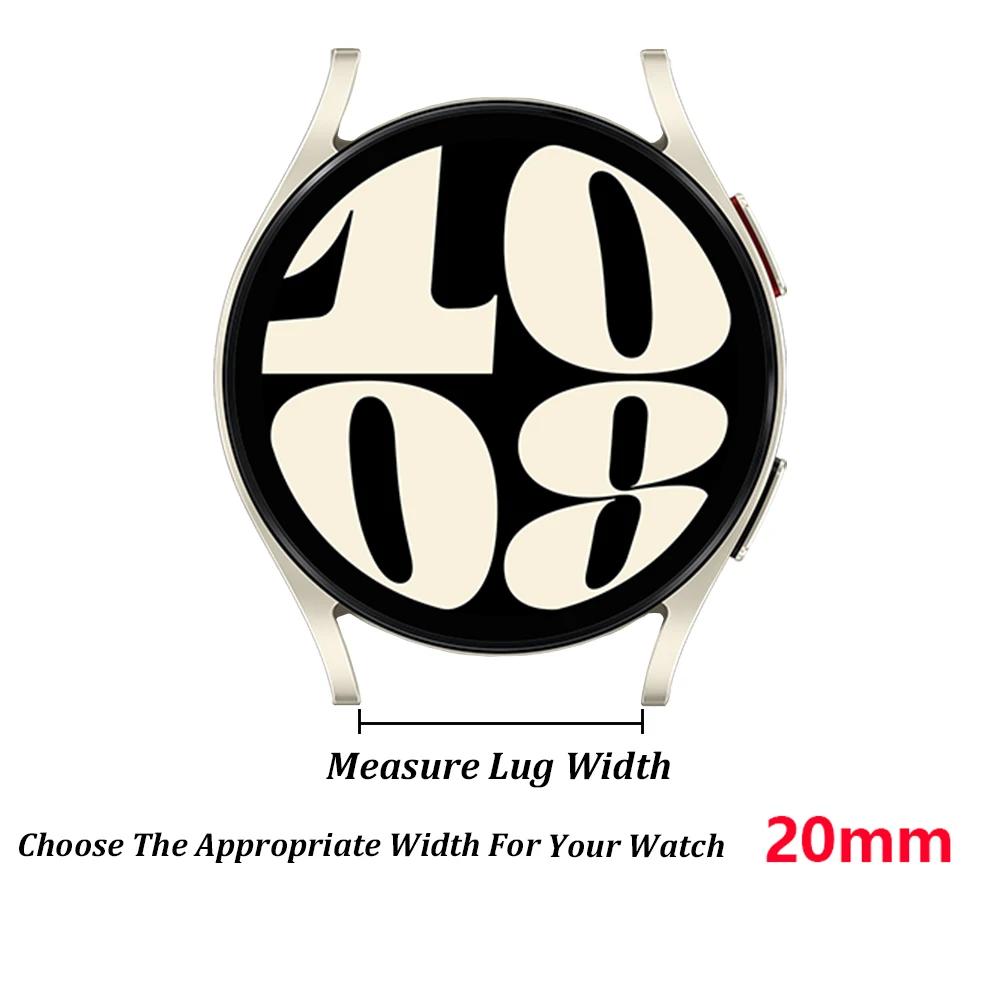 22 20mm Women Slim Strap for Samsung Galaxy Watch 7 4 5 6 40 44mm Classic FE Stianless Steel Band for Huawei GT5 Pro 46 Bracelet