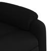 Electric Recliner Chair Black Fabric