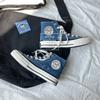 Round Label Canvas Shoes Student Women's Shoes 211 Board Shoes