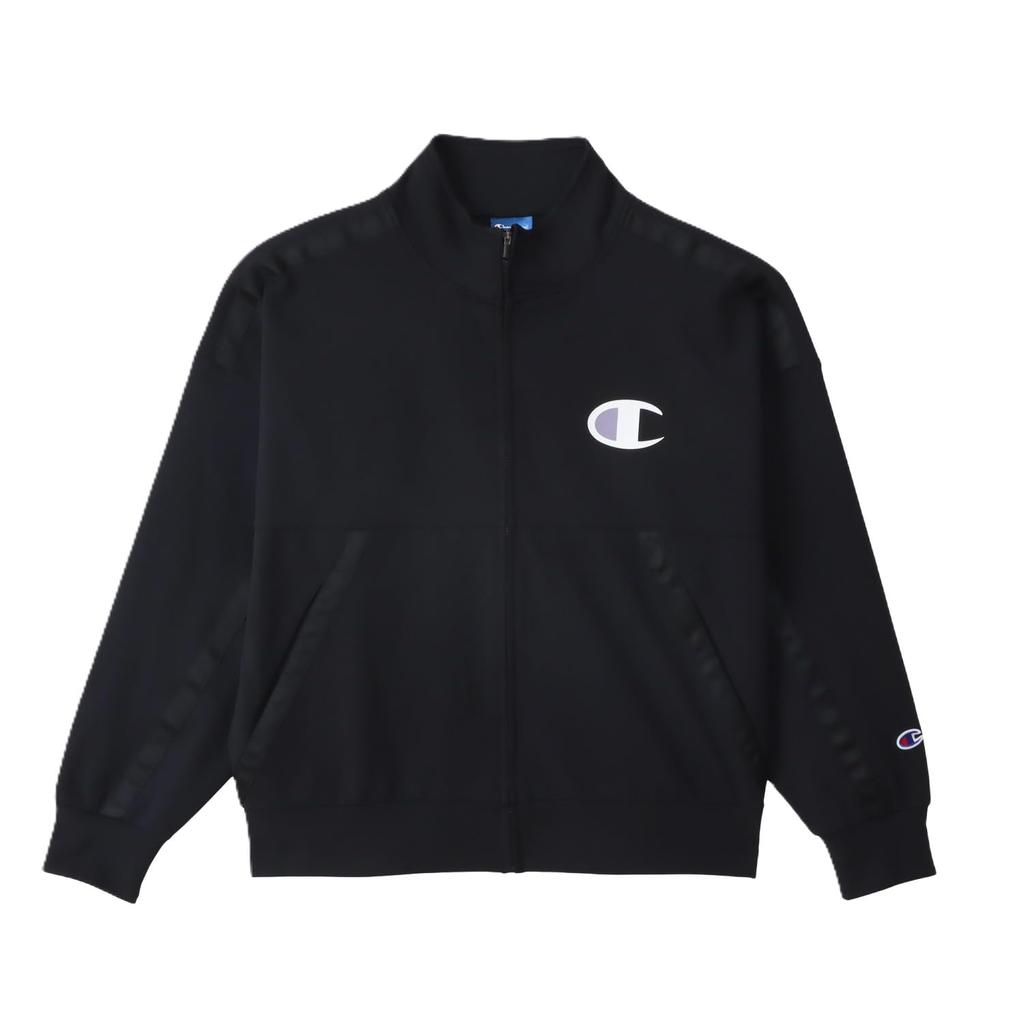 Champion Stretch Zip Jacket with Relaxed Long Rubber Women's Water-Repellent Fit, Sleeves, Print, CW-CSE01-090-L