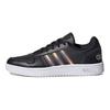 adidas Tenisky Hoops 2.0 Čierne Hmatové Zlaté Metalické Dámske Core-Black Grey-Five FW3536