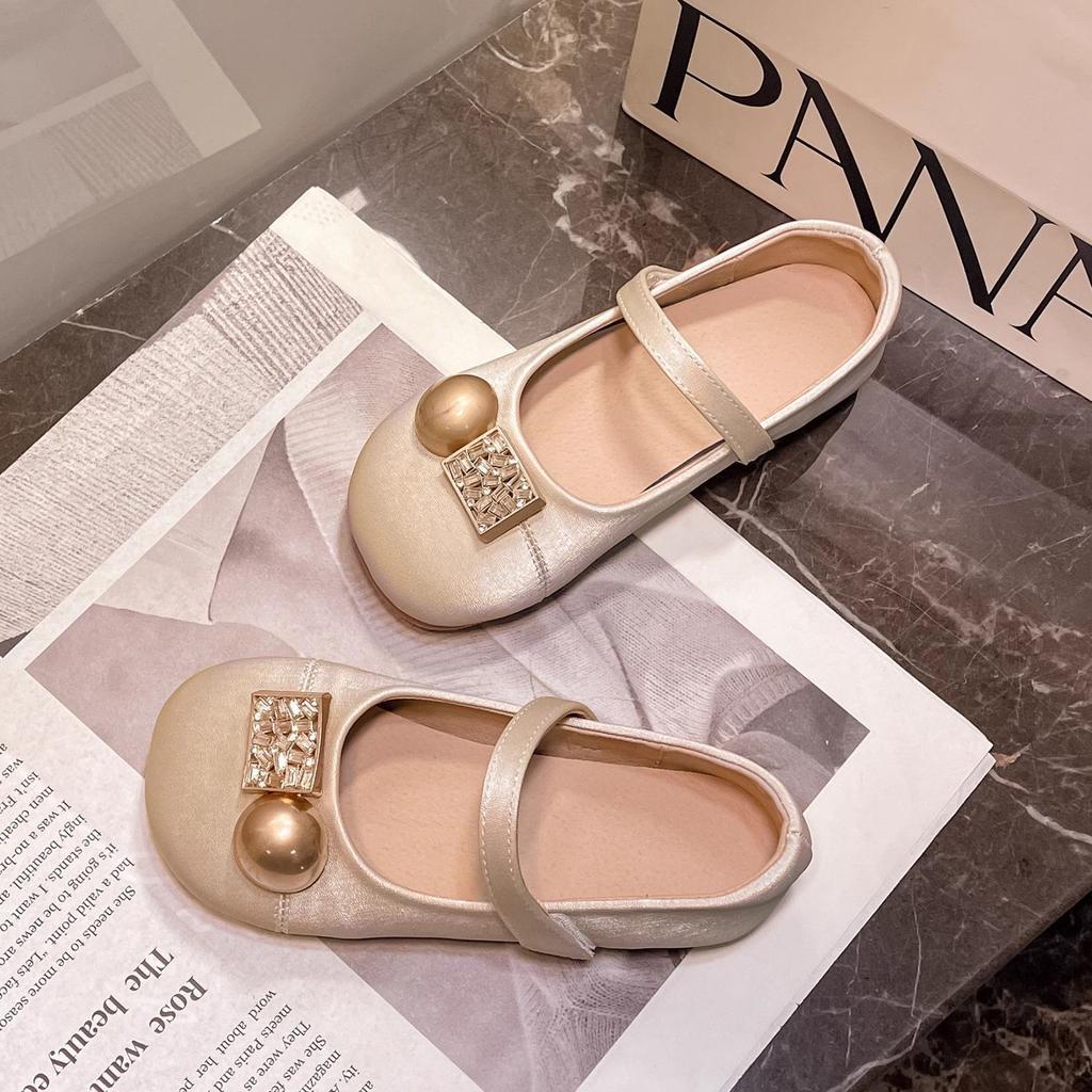 Spring and Autumn Shoes New Fashion Single Shoes Foreign Princess Children's Leather Shoes Soft Sole Baby Girls Princess Wind Princess Shoes