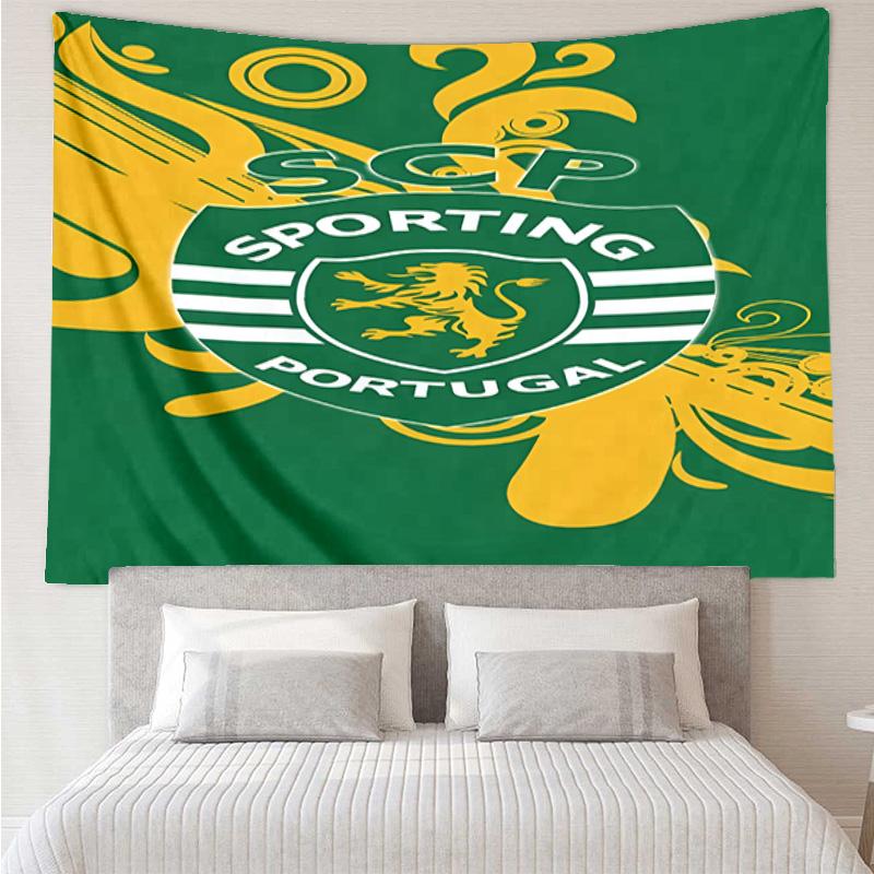 Sporting Cp Crest Emblem Tapestry Room Decoration Wall Hanging for Living Room Bedroom, dormitory, Birthday and Christmas gifts