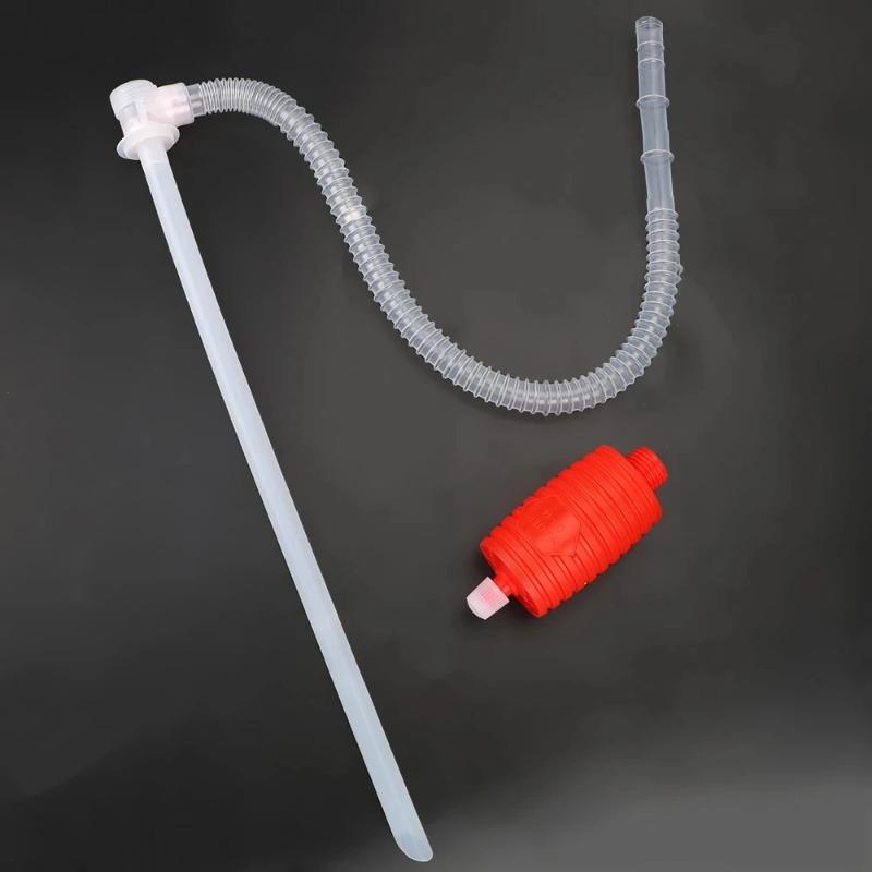Fuel Gasoline Diesel Transfer Suction Cup Manual Fuel Pump Siphon Water Suction Fuel Transfer Pump Funnel Car Truck Manual Pump