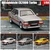 Modelo Miniatura 1/64 Mitsubishi Lancer EX2000 Turbo Coche de Juguete de Aleación Fundición a Presión 1/64 JKM Vehículo Clásico Ruedas Libres Colección Regalo