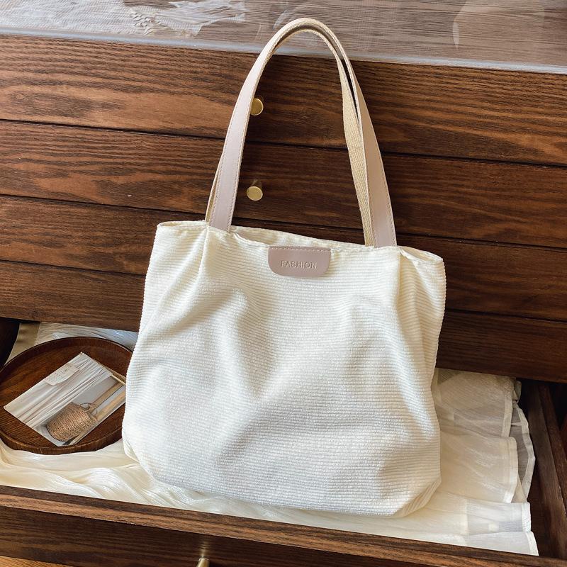 Casual Large-capacity Cloth Bag Women's 2025 New Summer Shoulder Handbag Commuter Tote Bag Premium Sense