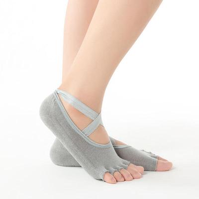 Women's Non-Slip Ballet Fit Band Yoga Socks (Open Toe) (3 Pairs)