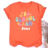 Pre School Crew Print Custom Name Teachers Tee Shirt Personalized Short Sleeve Shirts Pre K TShirt The Best Gifts for Teacher
