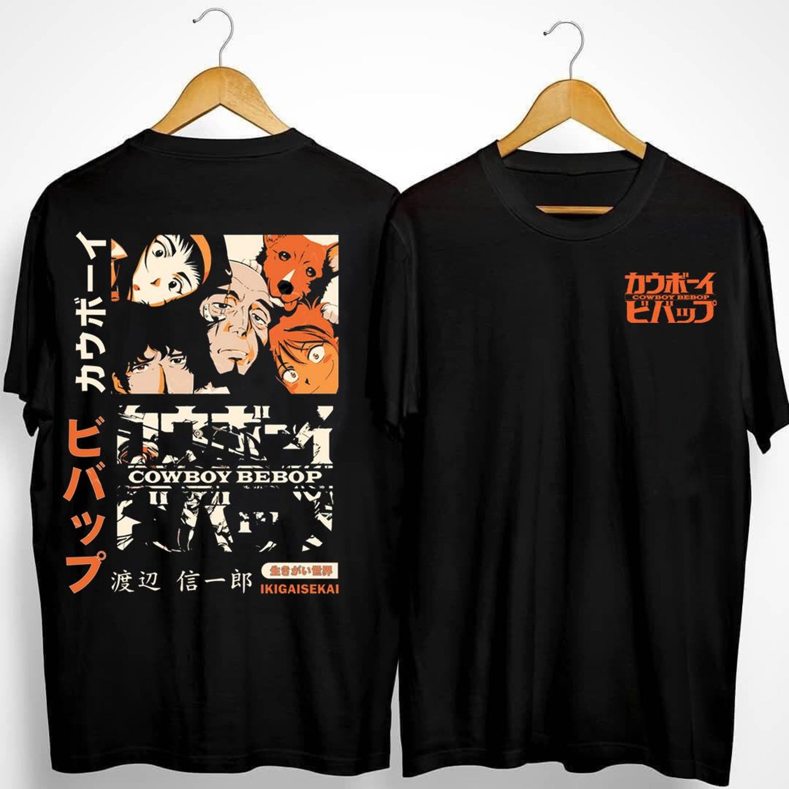 Vintage Cowboy Bebop Anime T-Shirt, Japanese Manga Graphic Tee L