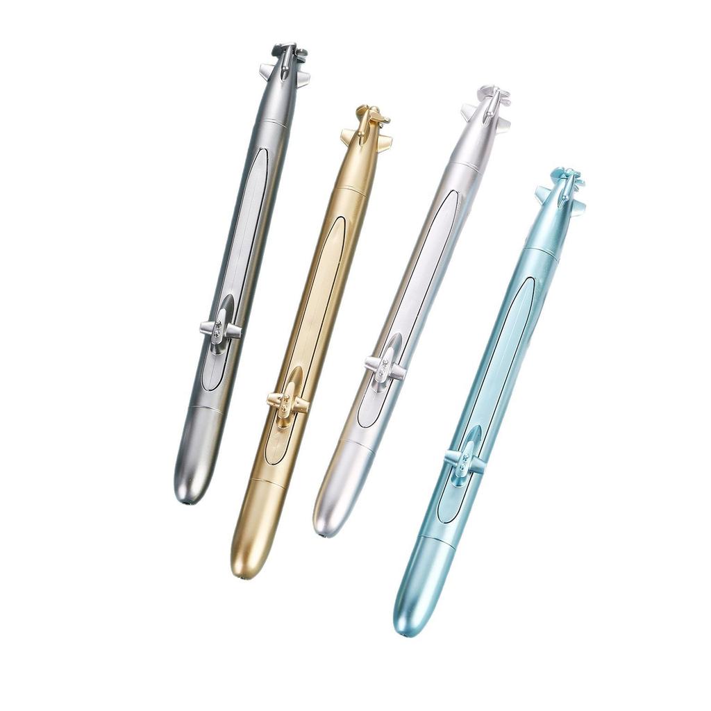 10-Piece Creative Stationery set, submarine-shaped gel pens, spaceship-shaped gel pens, black ink, student prize.