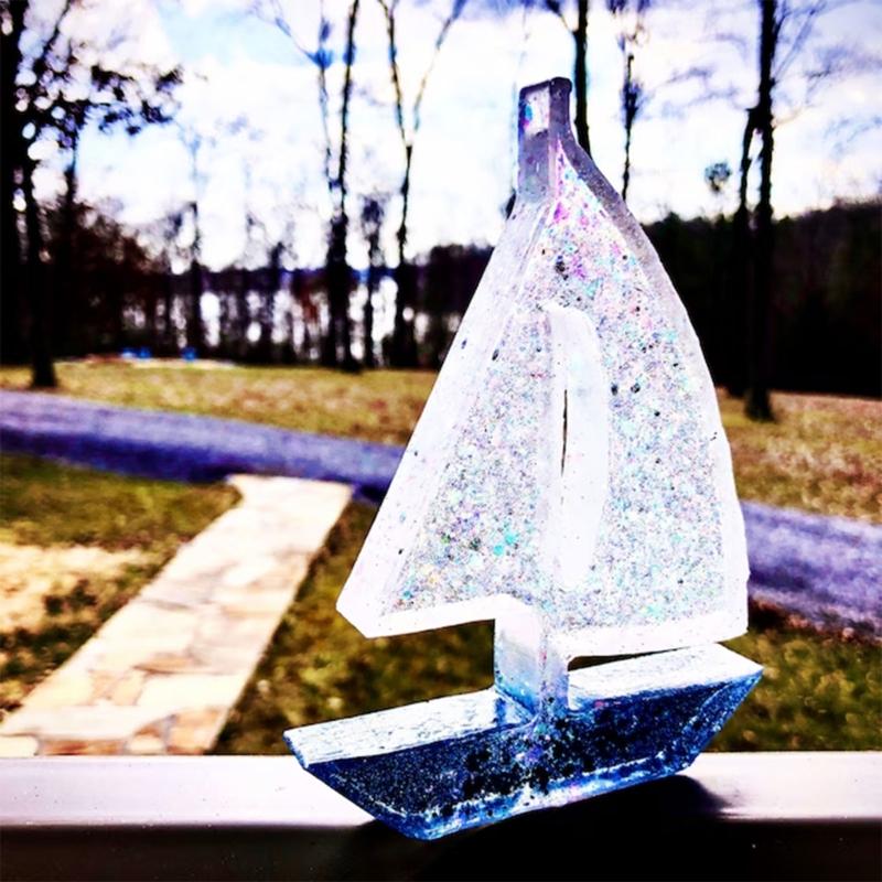 Sailboats Resin Molds Sailing Boats Candle Molds for Making Candle Soap Mousses Cake Baking DIY Craft Gypsum Decorations