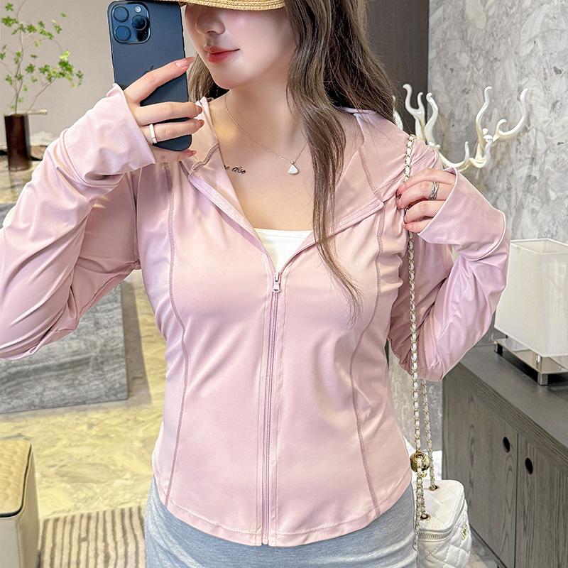 

Солнцезащитная одежда Блузка Летняя защита от ультрафиолета Тонкая оригинальная пряжа Ice Silk Outdoor Большой размер Спортивная куртка для йоги Солнцезащитная одежда 2XL