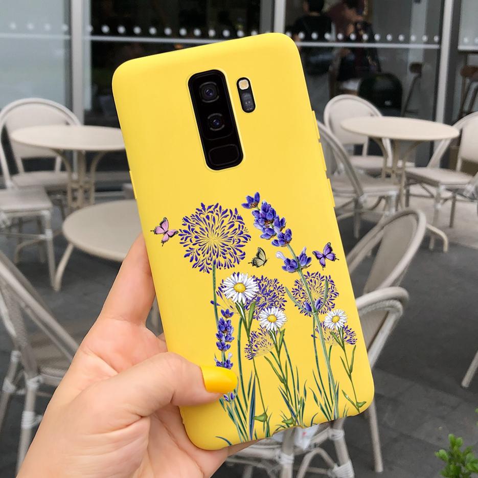 For Samsung Galaxy S9 Plus Case S9+ G965F Cute Candy Painted Fundas Matte Cover For Samsung S9 S9+ S 9 Plus Phone Case Soft Bags
