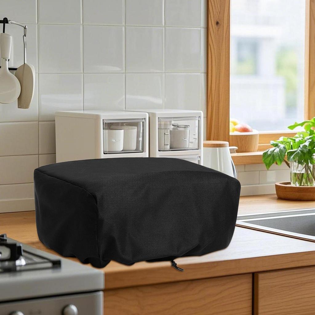 Waterproof Pizza Oven Cover Protective Cover All Weather Protection with Bottom Drawstrings Dustproof Barbecue Grill Cover