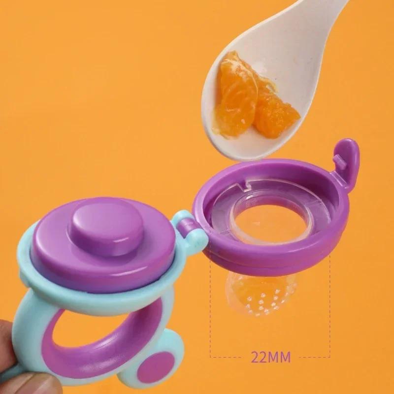 Alimentatore Frutta Cibo Silicone Senza BPA per Bambini Sacchetti Alimentazione Toddler Tettarella Nipple Soother per Neonati Masticatore Alimentazione Neonato