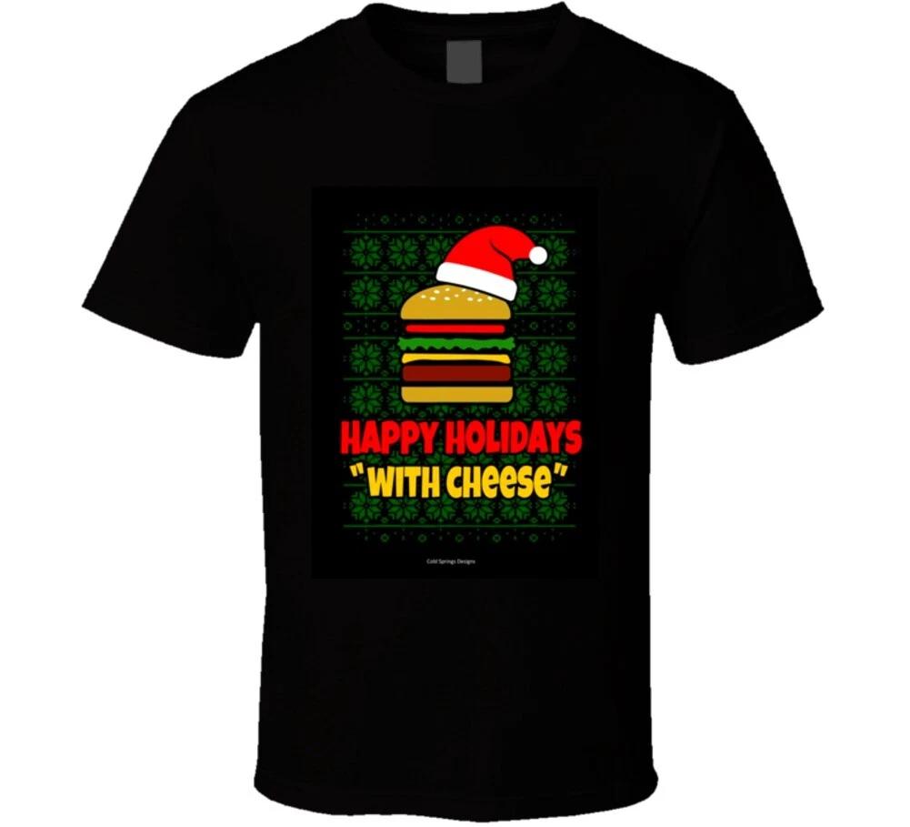 

Happy Holidays With Cheese Jackson Capital Funny Gift T Shirt 2XL
