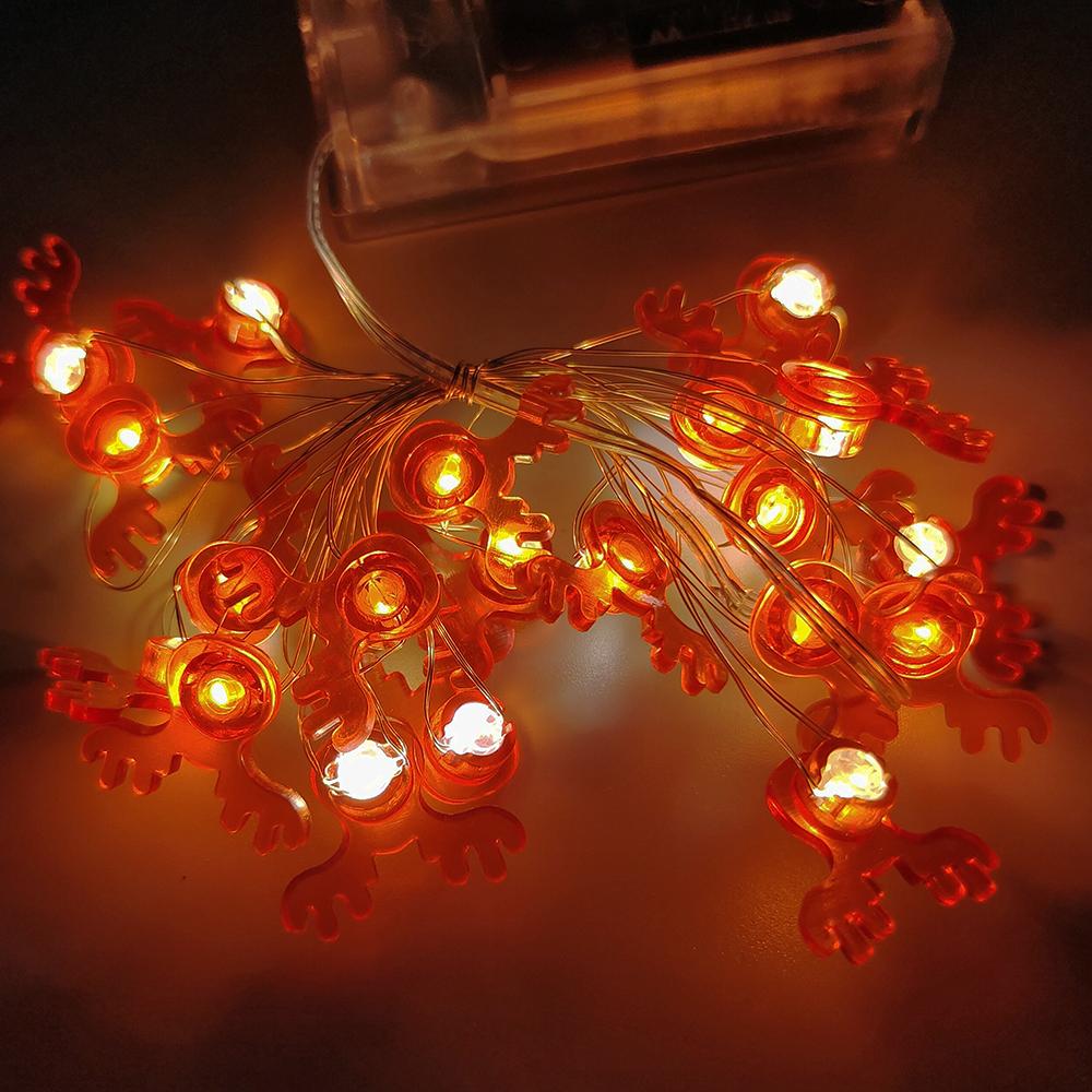 2M 20Leds საშობაო განათების სიმებიანი სანტა კლაუსი ფიფქია Led Light Xmax Garland სინათლის ორნამენტი საბავშვო საჩუქარი საშობაო დეკორაცია 2024