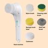 Electric Spin Scrubber Cordless Rechargeable Cleaning Brush with 5 Interchangeable Heads Powerful Motor Cleaning Scrubber