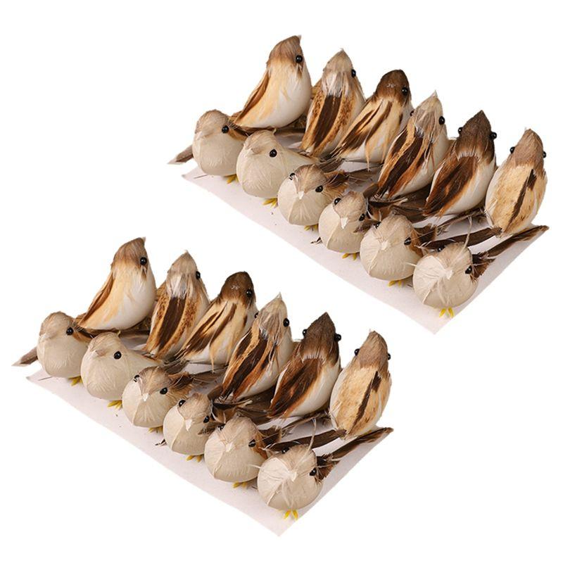 

M-Modern-Mini Simulation Bird Artificial Color DIY Crafts Home Fairy Garden Decoration Ornaments Gift