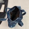 Jeanstasche Damen neuer Flow Mode lässige Schultertasche große Kapazität Tragetasche Klasse Damentasche