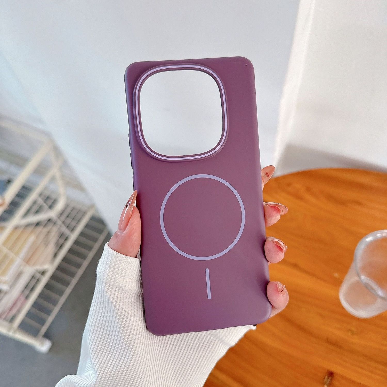 

Для VIVO IQOO Z10 Turbo Plus Чехол Простой Мягкий Марлевый Магнитный ПК Приятный на ощупь Противоударный Чехол Для VIVO IQOO Z10 Turbo Pro Funda Vivo iqoo z10 turbo+ фиолетовый