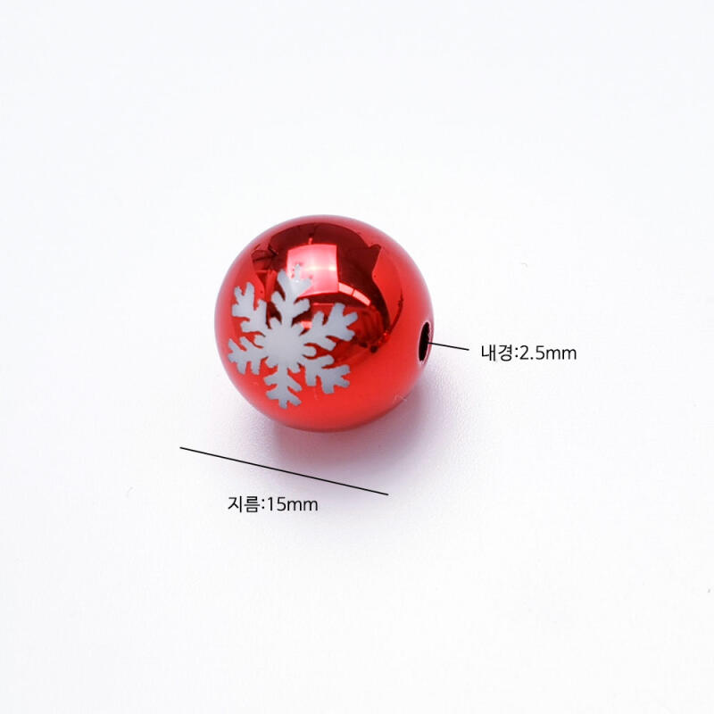 Acrylic Christmas Bell Tree Snowball Perforated Accessories