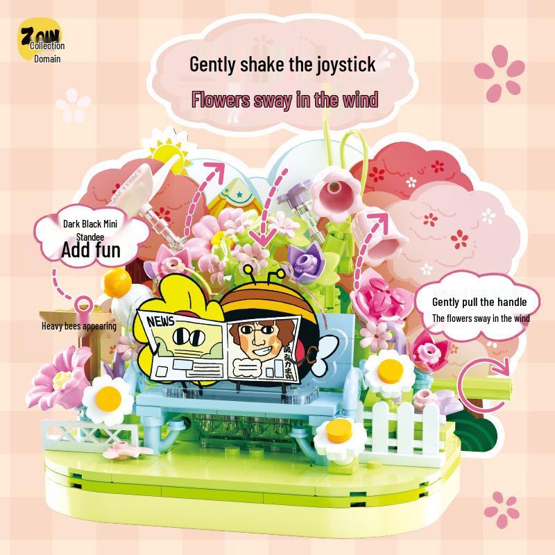 Jiyu Jigu Red Bean Building Blocks: Trendy Educational Assembly Toy for Children