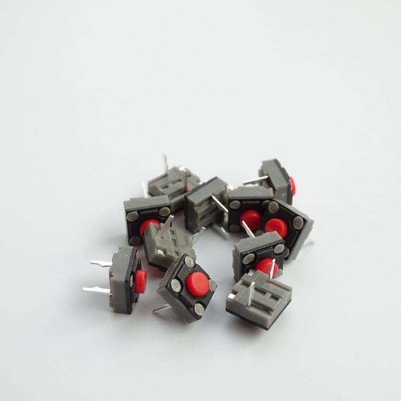 10Pieces Mouse Mute Microswitches 6x6x4.3mm Rectangle Mouse Switches Set For Noise Reduced Operating