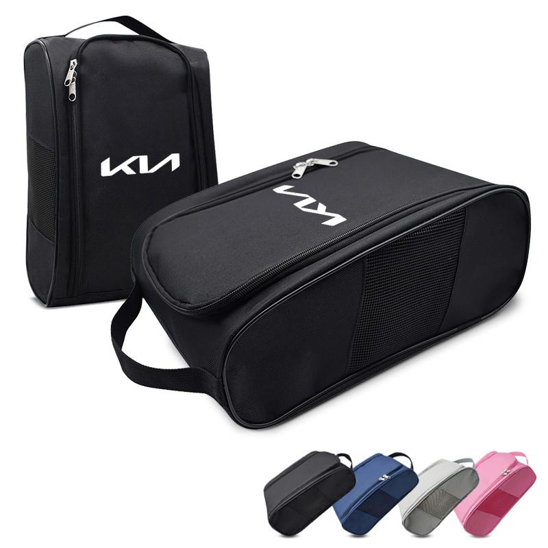 Car Sneaker Storage Bag Travel Outing Shoes Storage Zipper Style For Kia Rio Ceed Sportage Cerato Soul Sorento Picanto Optima cvufy50