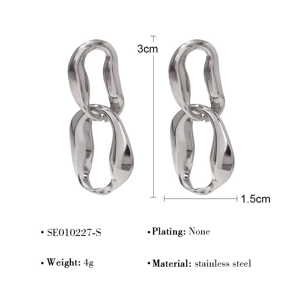 

Позолоченные серьги-цепочки из нержавеющей стали, длинные серьги-гвоздики, невыцветающие серьги из титановой стали.