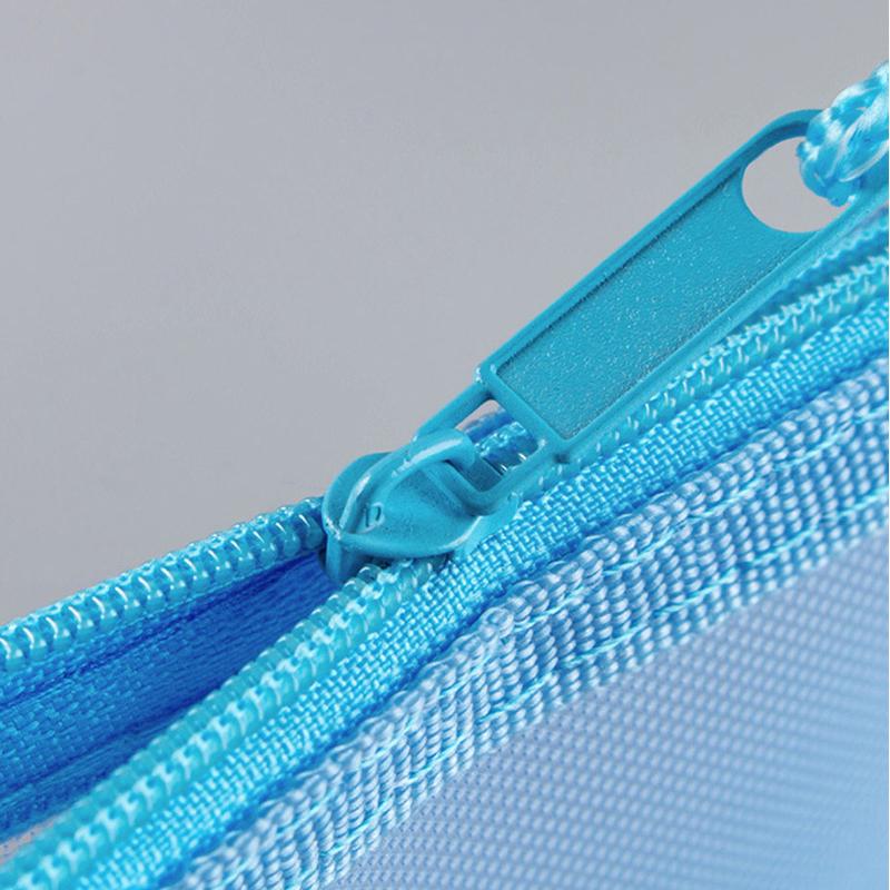 Síťovaná kapsa na zip A4/A5/A6 síťovaná složka na zip taška na dokumenty úložné tašky kancelářské potřeby kosmetická kapsa na make-up školní potřeby