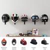 Motorcycle Helmet Rack Wall Mount Stain Steel Helmet Holder 180 Rotation Hanger with Double Hook Bike Helmet Holder Dropshipping
